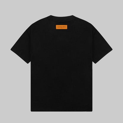 Camiseta con estampado de tres jacquards