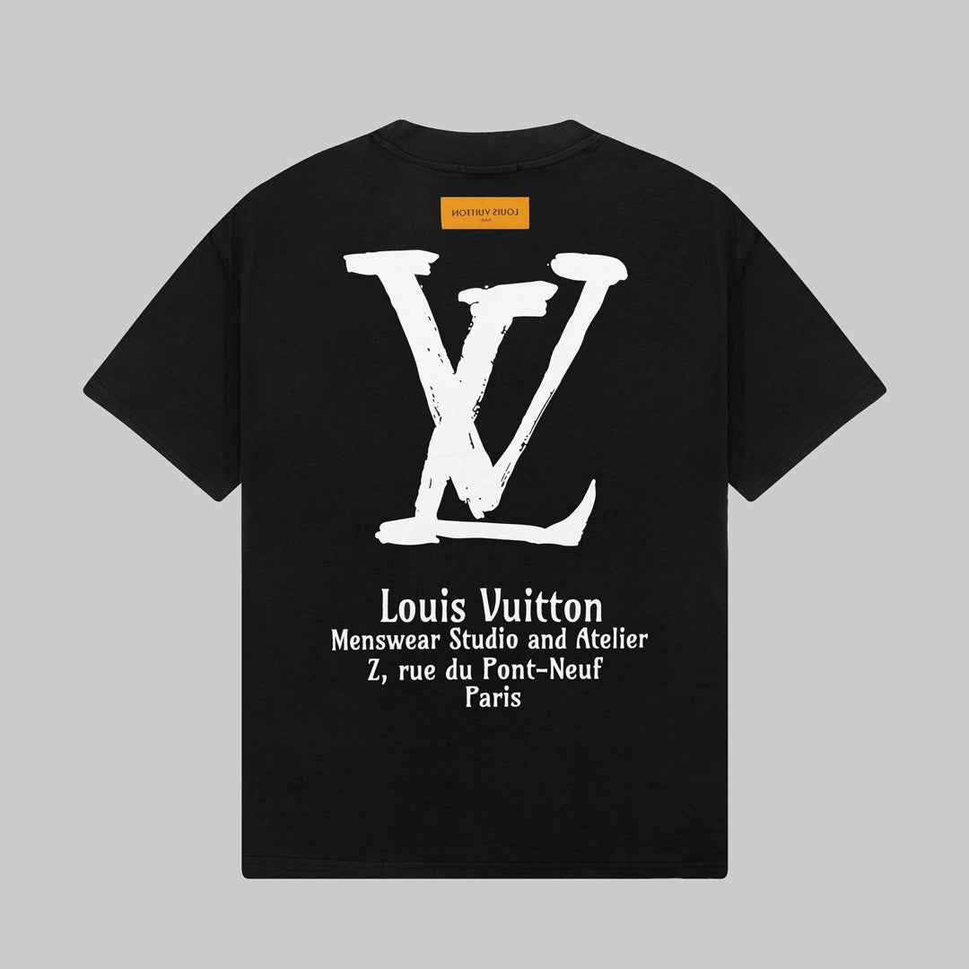 Camiseta con estampado de letras en la parte delantera y trasera