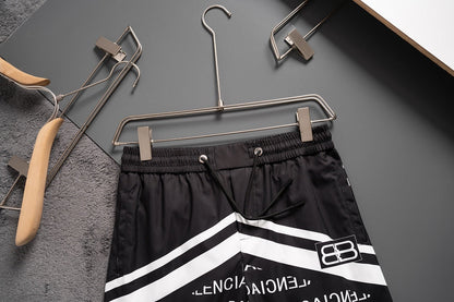 Pantalones cortos de tabla de rayas blancas