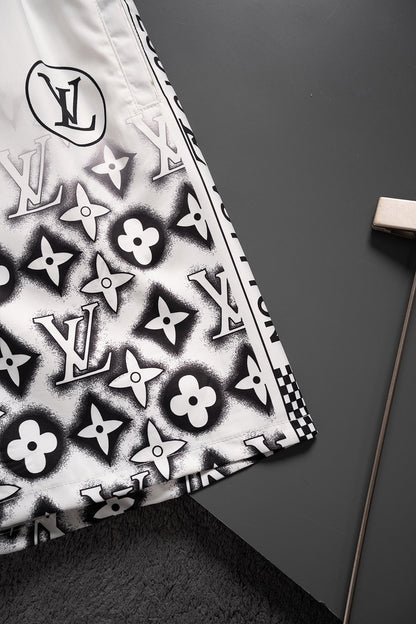 Shorts de playa con estampado completo
