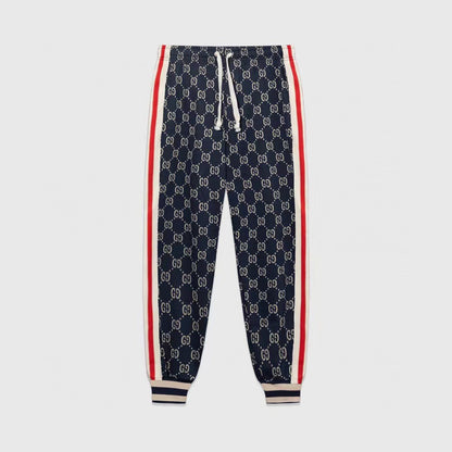 Pantalones con cinta y estampado integral