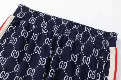 Pantalones con cinta y estampado integral