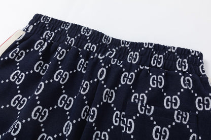 Pantalones con cinta y estampado integral