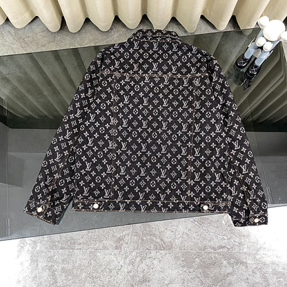 Chaqueta vaquera clásica de jacquard