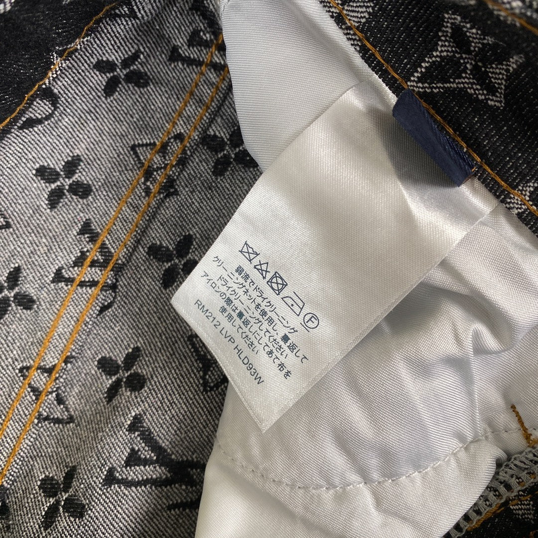 Chaqueta vaquera clásica de jacquard