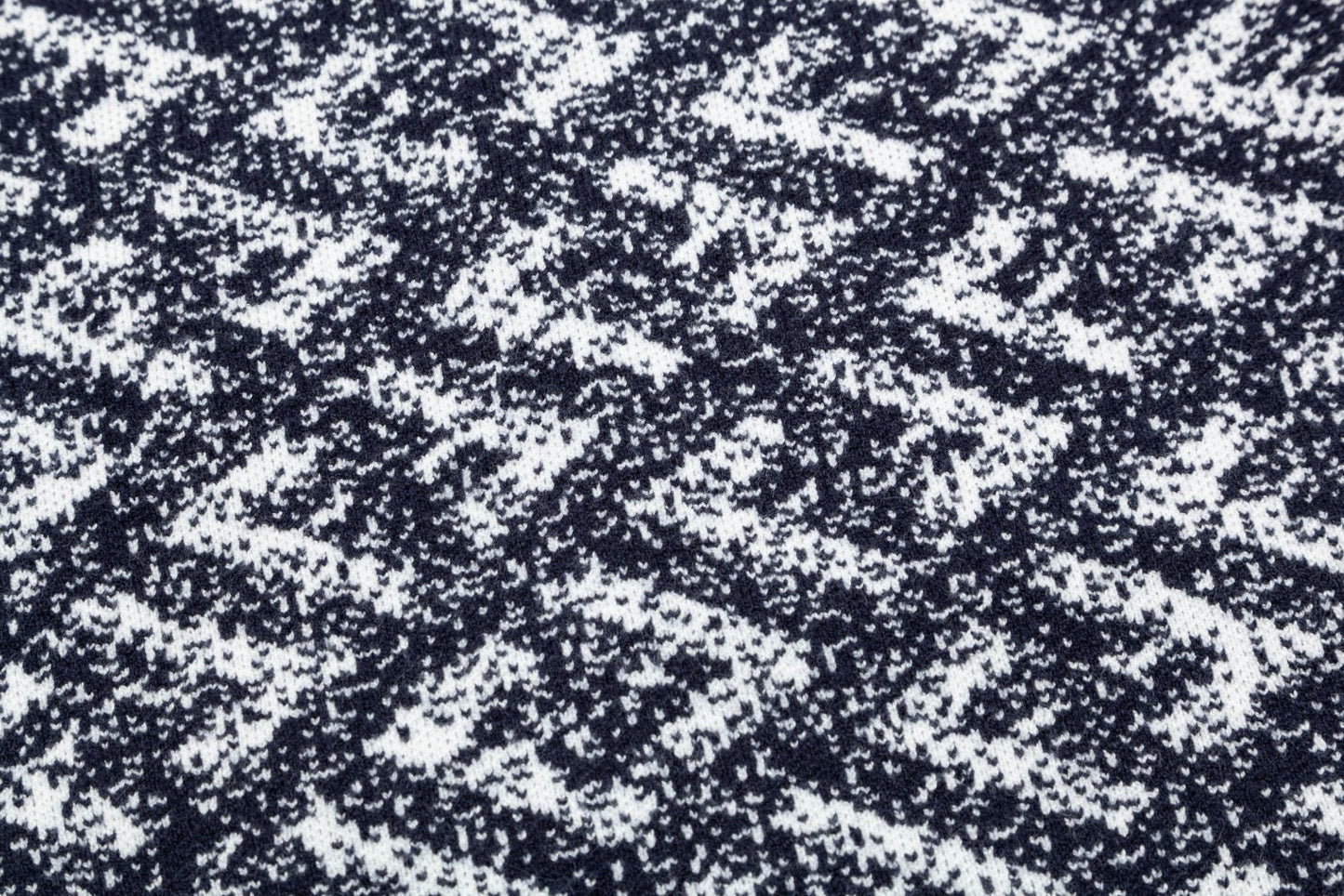 Suéter jacquard con estampado integral