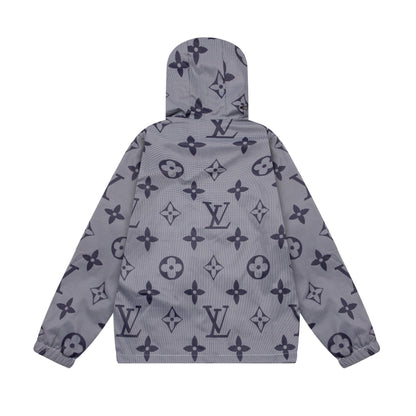 Chaqueta cortavientos con estampado integral