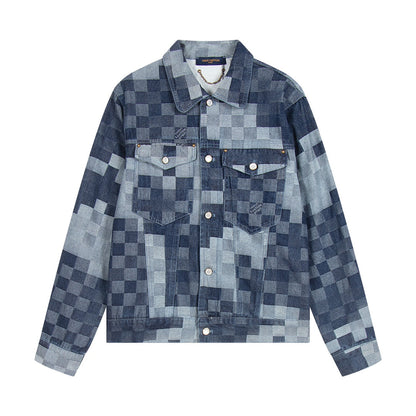 Chaqueta vaquera a cuadros