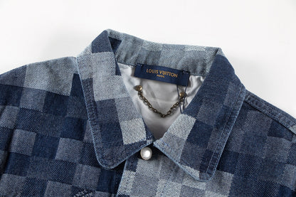 Chaqueta vaquera a cuadros