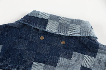 Chaqueta vaquera a cuadros