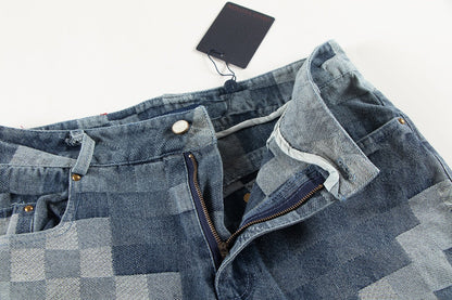 Pantalones vaqueros a cuadros