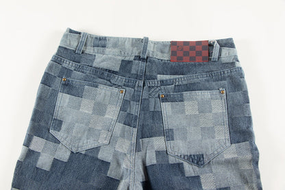 Pantalones vaqueros a cuadros