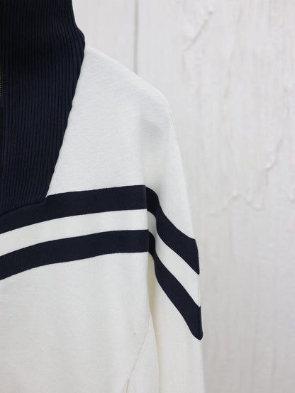 Chaqueta de patchwork a rayas