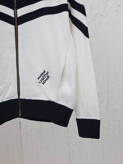 Chaqueta de patchwork a rayas