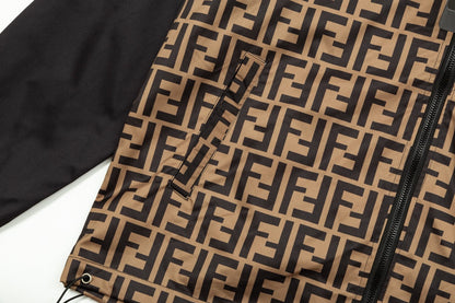 Cortavientos con estampado de gafas