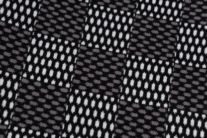 Sweat-shirt artisanal en jacquard à damier