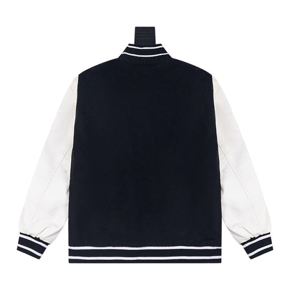 Veste de baseball avec lettres brodées