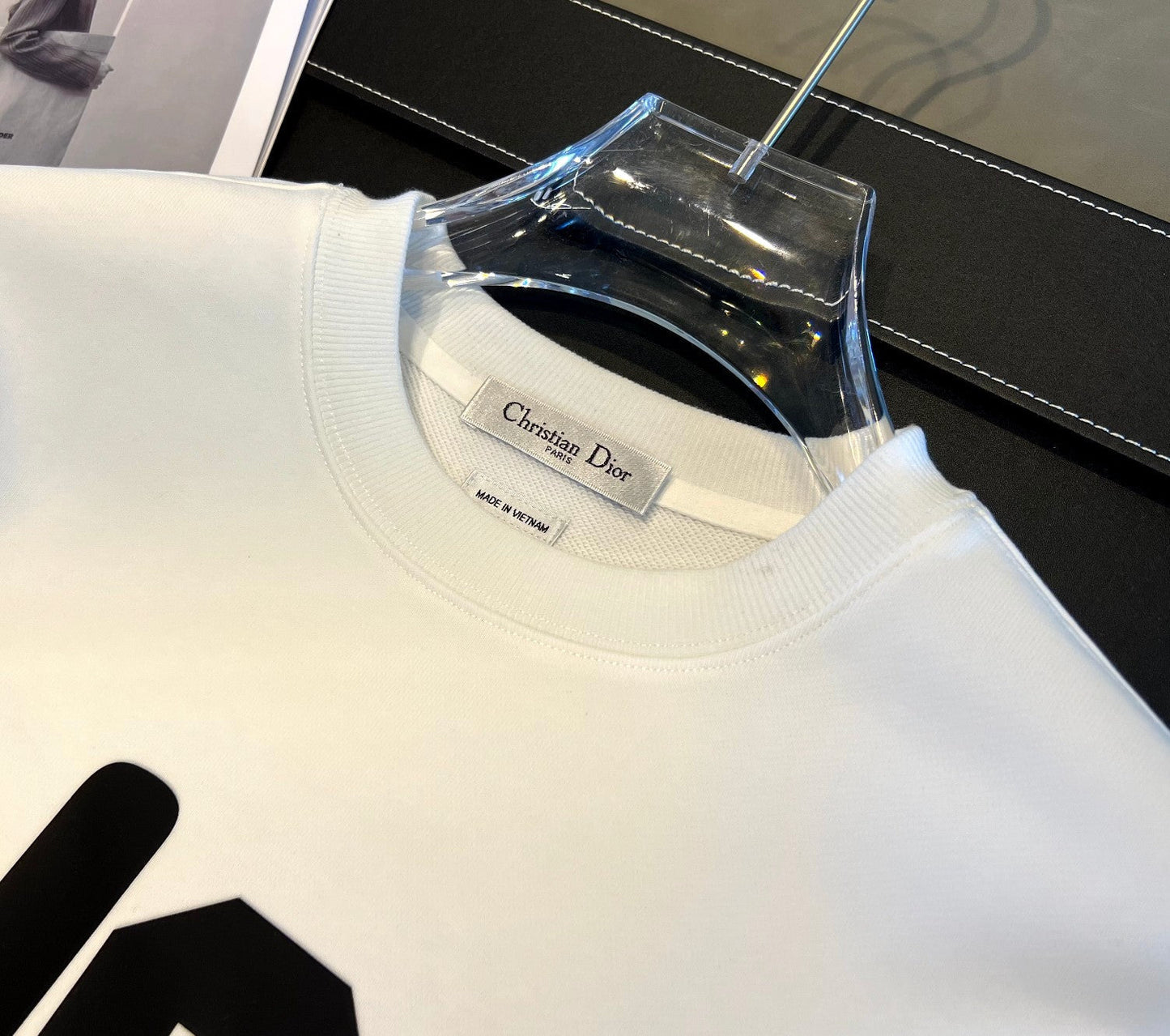 Sudadera con estampado de letras sencillas