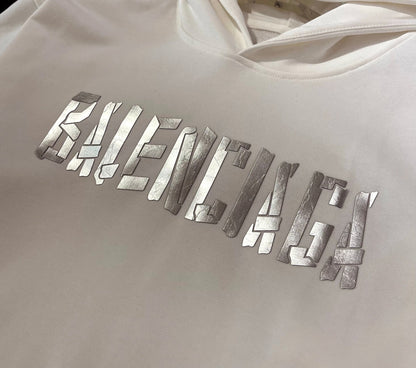 Sudadera con capucha clásica con estampado de letras