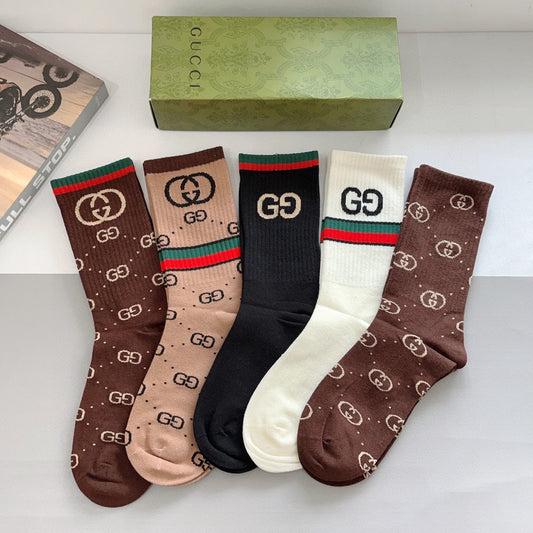 Chaussettes à imprimé intégral Double G