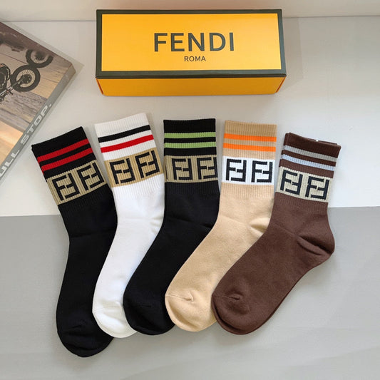 Chaussettes à motif double F