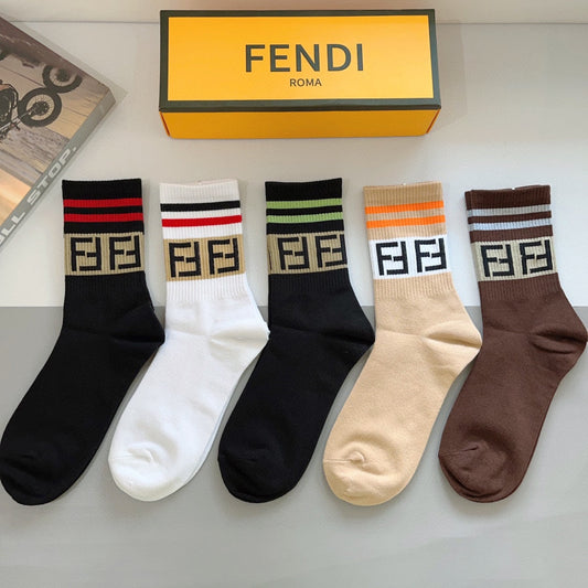 Chaussettes à motif double F