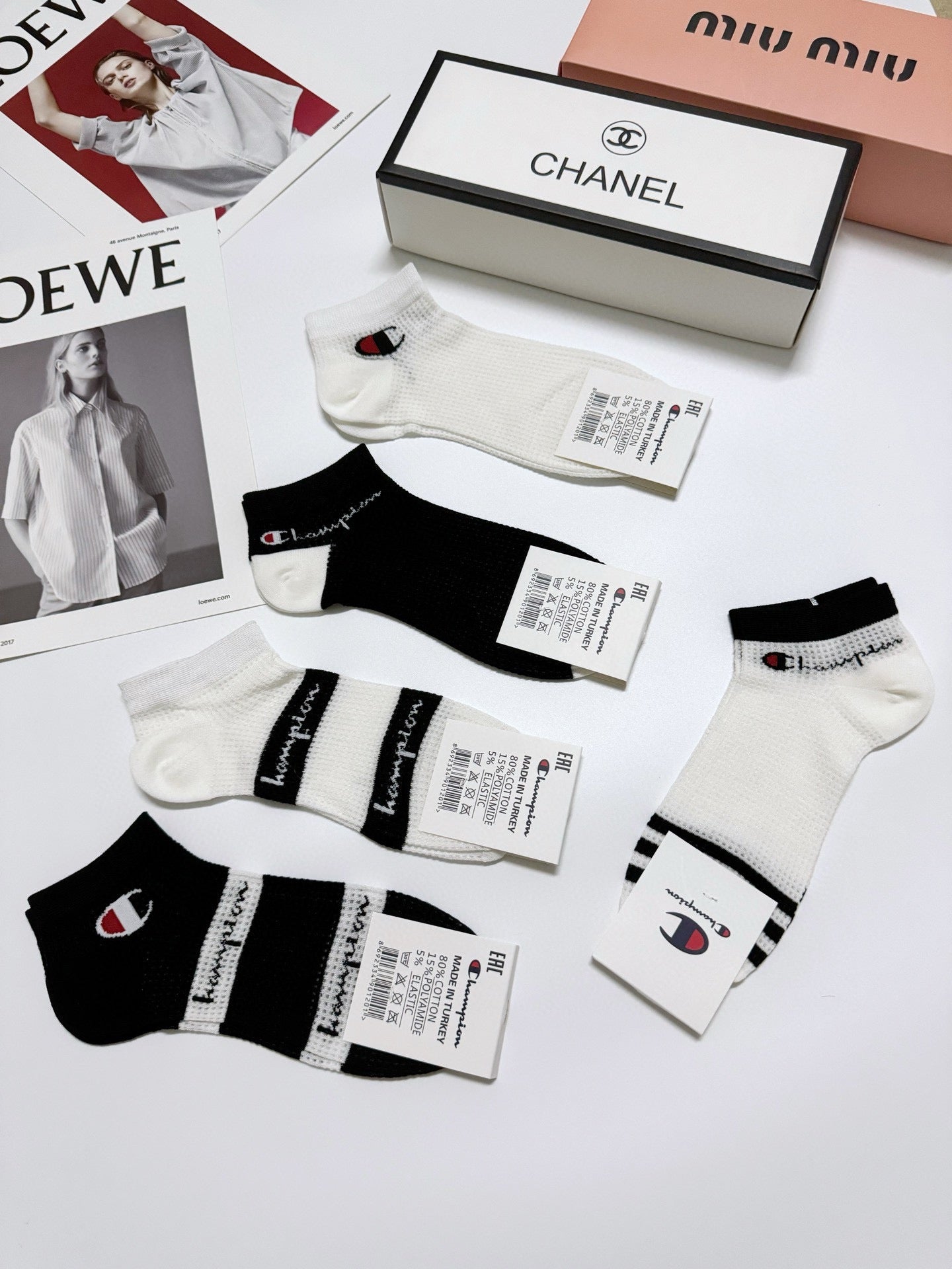 Calcetines con estampado clásico