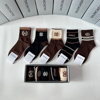 Calcetines con estampado de doble B