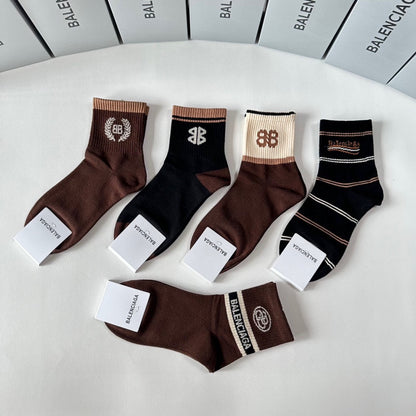 Calcetines con estampado de doble B