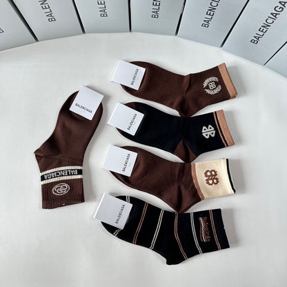 Calcetines con estampado de doble B