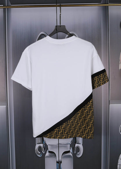 Camiseta con costuras en bloques de color